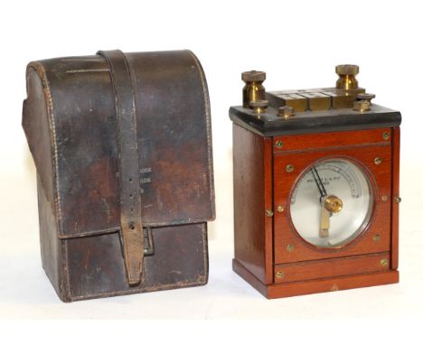 Walters E M Co Ltd Galvanometer No.363 dated 1912, with silvered dial and brass fitting to top stamped with Broadarrow mark, 