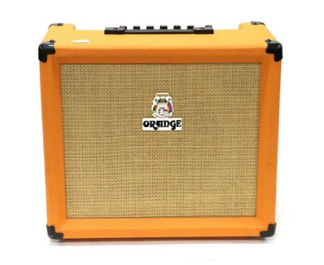 Orange Crush 30R Amplifier no.D090310182, seven control dials, outputs for Line Out, overdrive pedal, earphones Low and High 