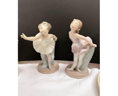 Two NAO figures of young ballerinas 