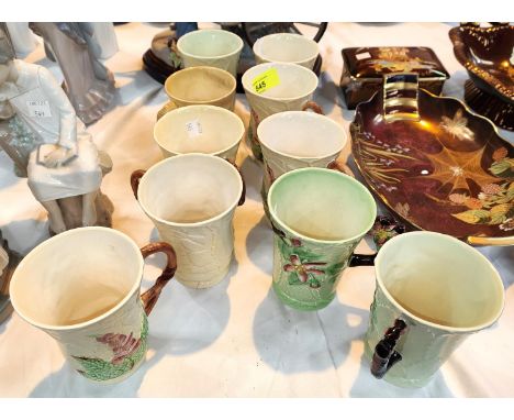 Ten&nbsp;Carltonware leaf pattern mugs 
