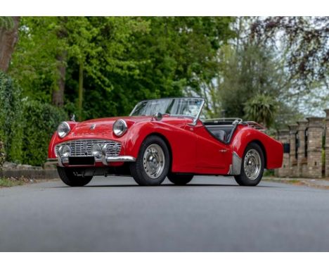 1960 Triumph TR3A Transmission: manualMileage:55883The Triumph TR3 was built between 1955 and 1962 and was usually supplied a