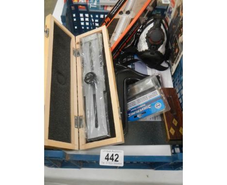 A tray of tools etc., 