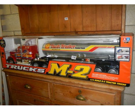 A boxed and unused 1:14 scale radio controlled Tractor Trucks radio controlled truck, COLLECT ONLY.