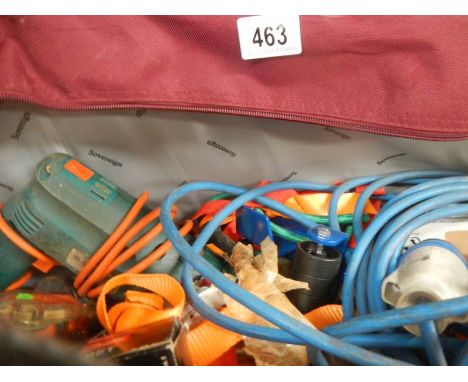 A case of tools and leads. 