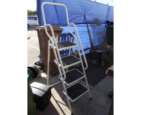 A large four tread step ladder. COLLECT ONLY.