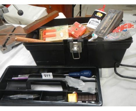 A tool box and tools etc., 