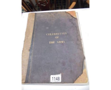 One volume 'Celebrities of the Army'. 