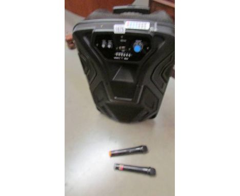 A Buskers portable speaker system. COLLECT ONLY.