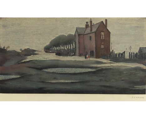 Laurence Stephen Lowry (1887-1976), lonely house, signed with pencil lower right, numbered 406/500, photographic reproduction