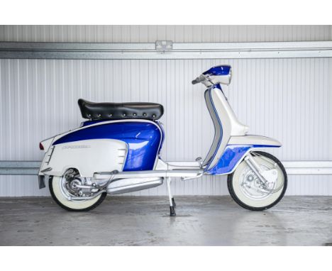 A genuine TV200 that's been superbly restored. A well-presented Lambretta. The TV200 was produced at the request of the Briti