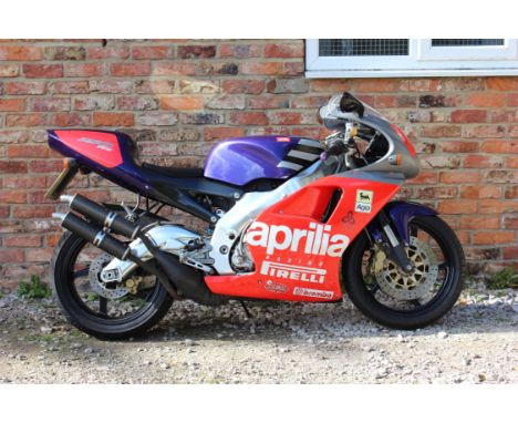 Collectable Aprilia Mk1 RS250 in Loris Reggiani colours. Introduced in 1995 to celebrate Aprilia's success in the 250cc GP Cl