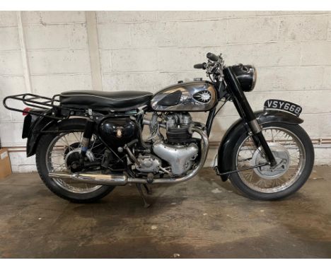The classic BSA twin, the 500cc A7 Shooting Star. Built by the Birmingham Small Arms company in its factory on Armoury Road b