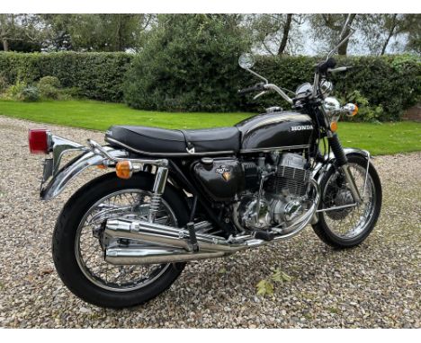 Nice example of the classic CB750 being offered without Reserve. Introduced in 1969 and became the bike that rewrote all the 