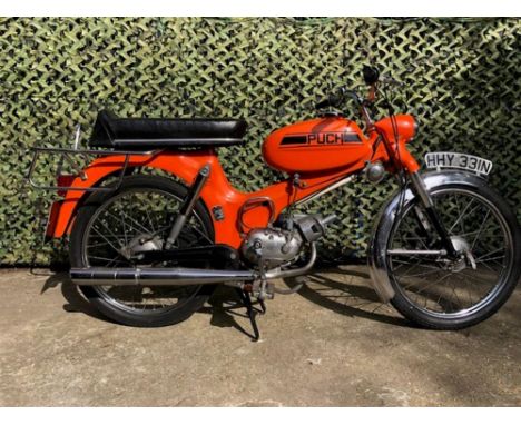 Original Puch MV50 Moped, matching numbers and odometer showing only 1,083 miles. Scooters for Puch proved to be a successful
