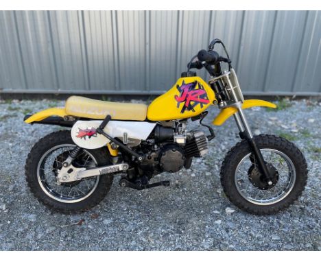 50cc Suzuki JR childs bike that would make a great Christmas Present! Introduced in the early 1990s as an off road bike aimed