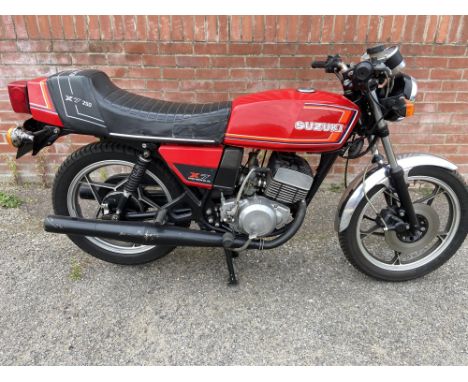 The 100mph Suzuki GT250 X7 learner, offered at No Reserve. The Suzuki X7 replaced the popular GT250 as a challenger to Yamaha