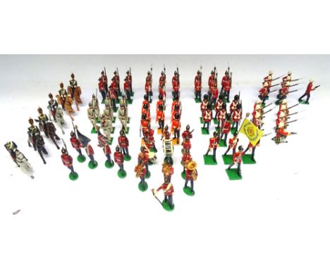 Bastion Royal Scots Middlesex Regiment, Royal Sussex Regiment, Somerset Light Infantry advancing, Seaforths kneeling (one arm