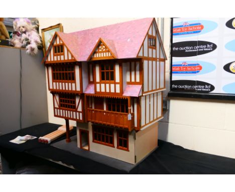 The Dolls House Emporium - Stratford Place - A large built up Tudor style dolls house in 1/12 scale with 9 x rooms. It measur