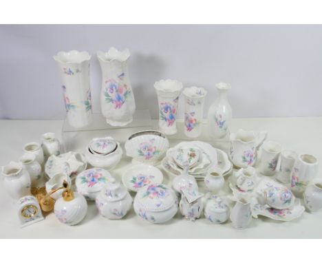 Aynsley - A collection of ornamental wares in the Little sweetheart pattern. [W]

NOTE: IN HOUSE SHIPPING IS NOT AVAILABLE FO