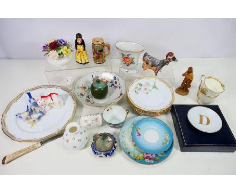 Mixed ceramics to include Wedgwood, Noritake, Coalport and similar. [W]

NOTE: IN HOUSE SHIPPING IS NOT AVAILABLE FOR THIS LO