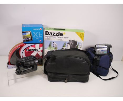 Sony - Panasonic - TomTom - A collection to include; A Sony CCD-TR45E video recorder, with bag and accessories. A Panasonic N