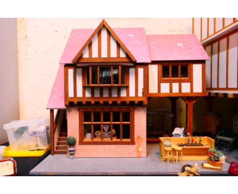 Dolls house ONLY - NO FURNITURE - The Dolls House Emporium - Stratford Bakery - A built up Tudor style dolls house in 1/12 sc