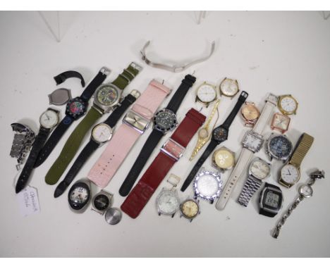 A collection of wristwatches to include Casio, Timex, Avia, Accurist and other. [W]
