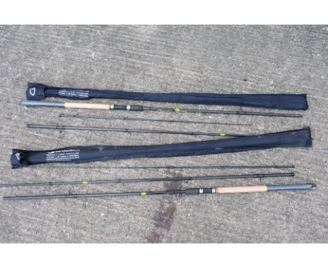 Garbolino - A pair of Garbolino Rocket Carp Waggler's, 12'/3.90m, HR Carbon, RCW 3903L, puissance/casting weight 5/15g, reel 