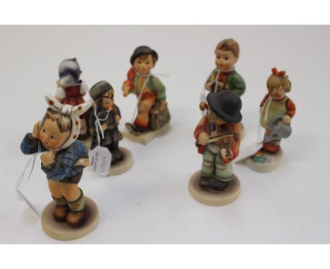 A collection of seven early Hummel, Goebel figures 