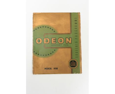 A 1938 Odeon Souvenir programme.