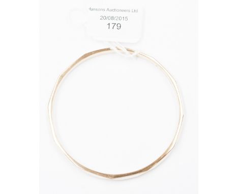 A Victorian 9ct gold slave bangle approx 14.8 grams 