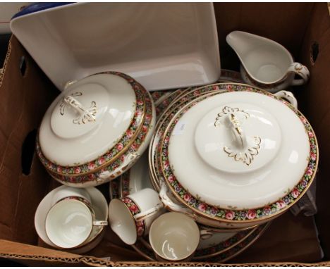 An Allertons Old English pattern tea/dinner service, together with three other boxes comprising Victorian tea ware, a Minton 