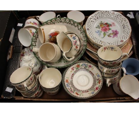 A collection of ceramics including Spode Chinese Rose, Royal Stafford Patricia etc