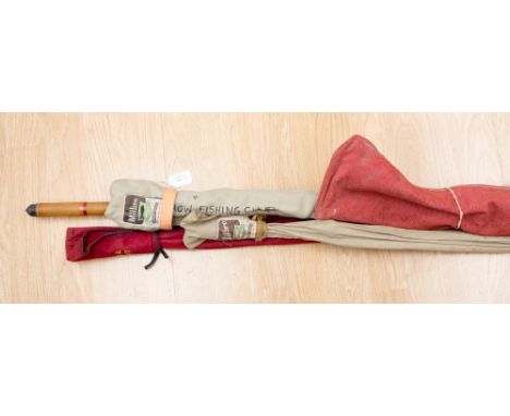 A Bruce and Walker Hexagraph  Light Line Trout Rod 10' #4-6, in excellent condition together with four vintage fishing rods