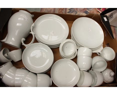 A Furstenburg white glazed tea and coffee service 