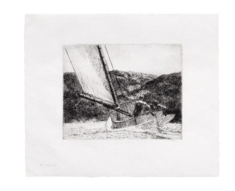 Edward Hopper (American, 1882-1967)The Cat Boat (Zigrosser 4; Levin p.83) Etching, 1922, a very good impression, on wove pape