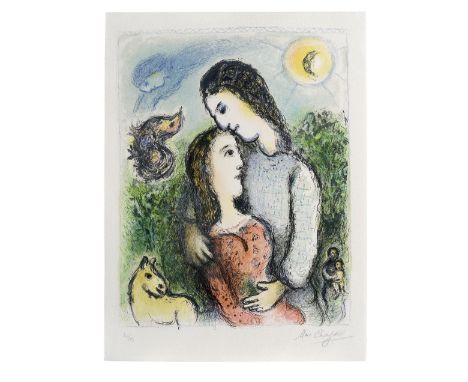 Marc Chagall (Russian/French, 1887-1985)Les Adolescents (Mourlot 741) Lithograph in colours, 1975, on Arches wove paper, sign