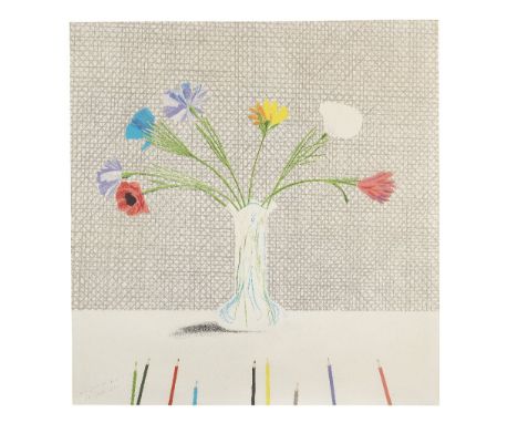 David Hockney (British, born 1937)Coloured Flowers made of Paper and Ink (M.C.A. Tokyo 113;  Scottish Arts Council 119) Litho