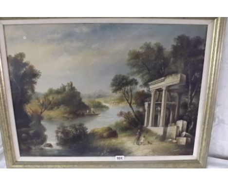 R. PEMBERY - A classic river landscape - 18 x 25 - signed