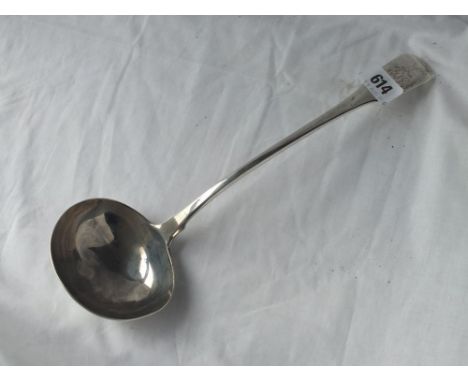 George III fiddle pattern soup ladle - London 1806 by ELEY &amp; FERN - 217gms