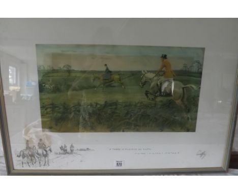 A signed snaffles print ' If there is a paradise on Earth'