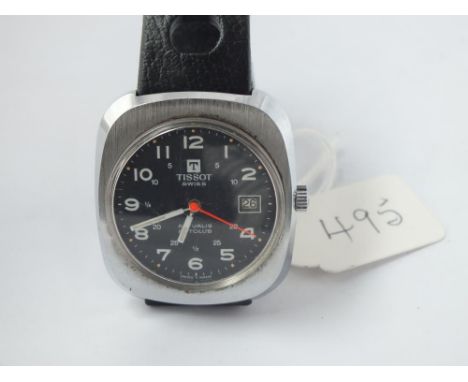 A gents TISSOT ACTUALIS AUTO LUB wrist watch with second sweep &amp; calender dial