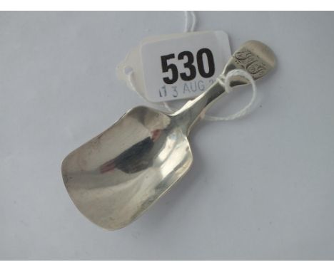 A Georgian Exeter caddy spoon with shovel bowl - 1810 by SL 