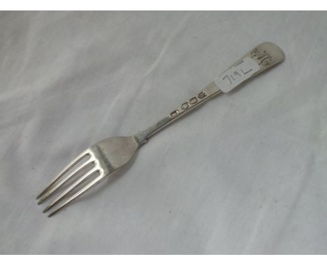 Georgian Irish four-prong fork - Dublin 1778