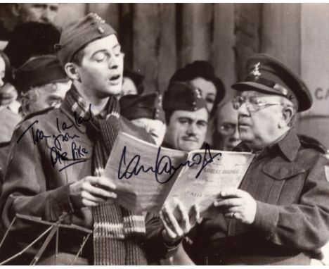 Dads Army 8x10 comedy photo signed by actor Ian Lavender who played Private Pike in the series. Good condition. All autograph