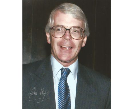 John Major signed 10x8 colour photo. Sir John Major KG CH born 29 March 1943 is a British politician who served as Prime Mini