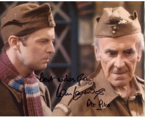 Dads Army 8x10 comedy photo signed by actor Ian Lavender who played Private Pike in the series. Good condition. All autograph