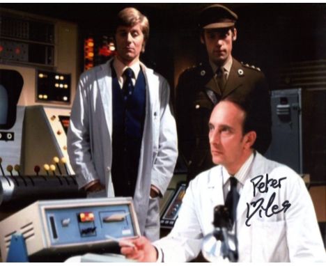 Doctor Who 8x10 photo signed by actor the late Peter Miles. Good condition. All autographs come with a Certificate of Authent