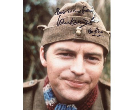 Dads Army 8x10 comedy photo signed by actor Ian Lavender who played Private Pike in the series. Good condition. All autograph