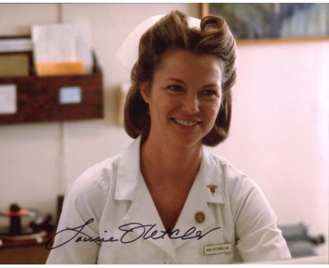 One Flew Over the Cuckoo's Nest movie photo signed by Louise Fletcher who played Nurse Rached. Good condition. All autographs